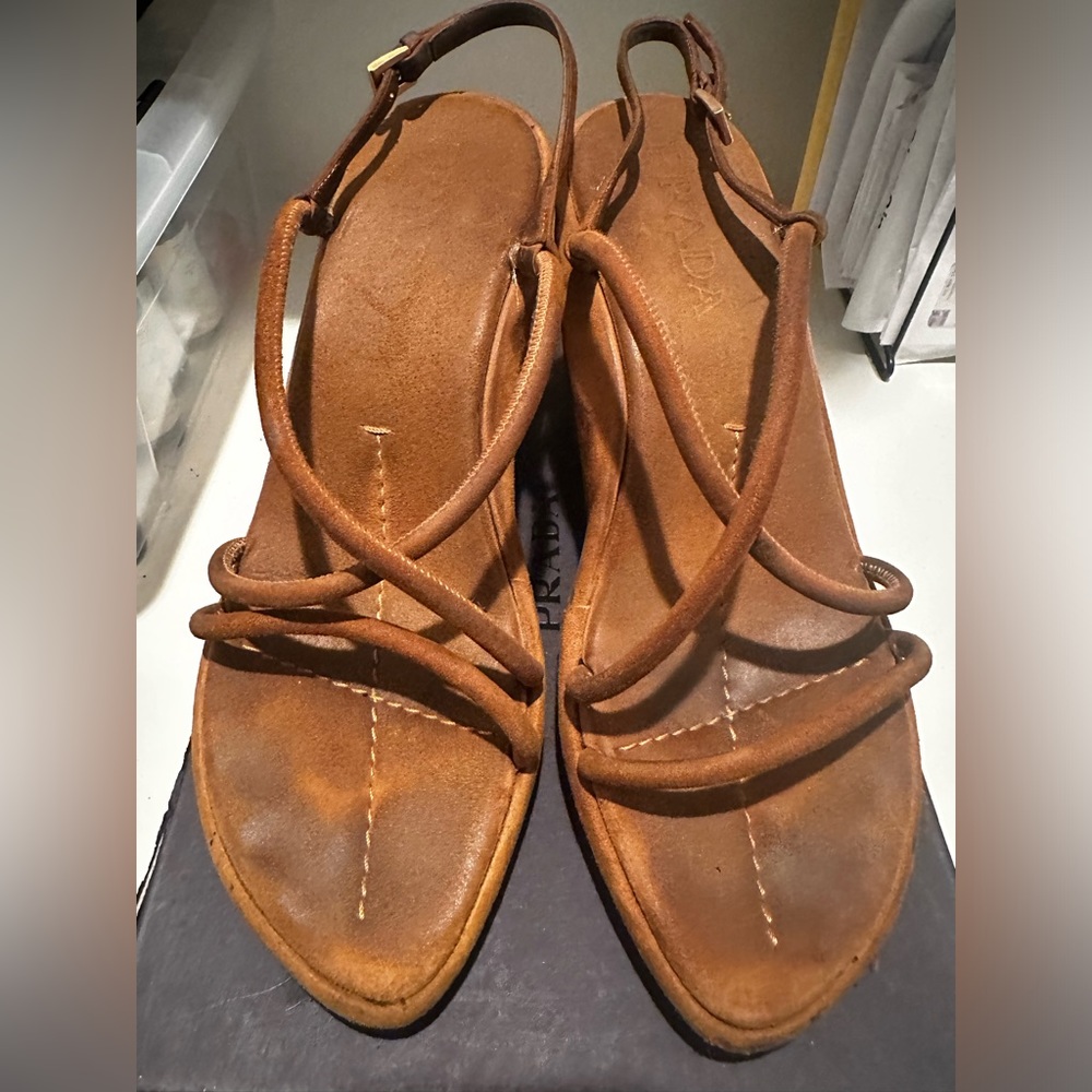 Prada Suede Wedge Heel